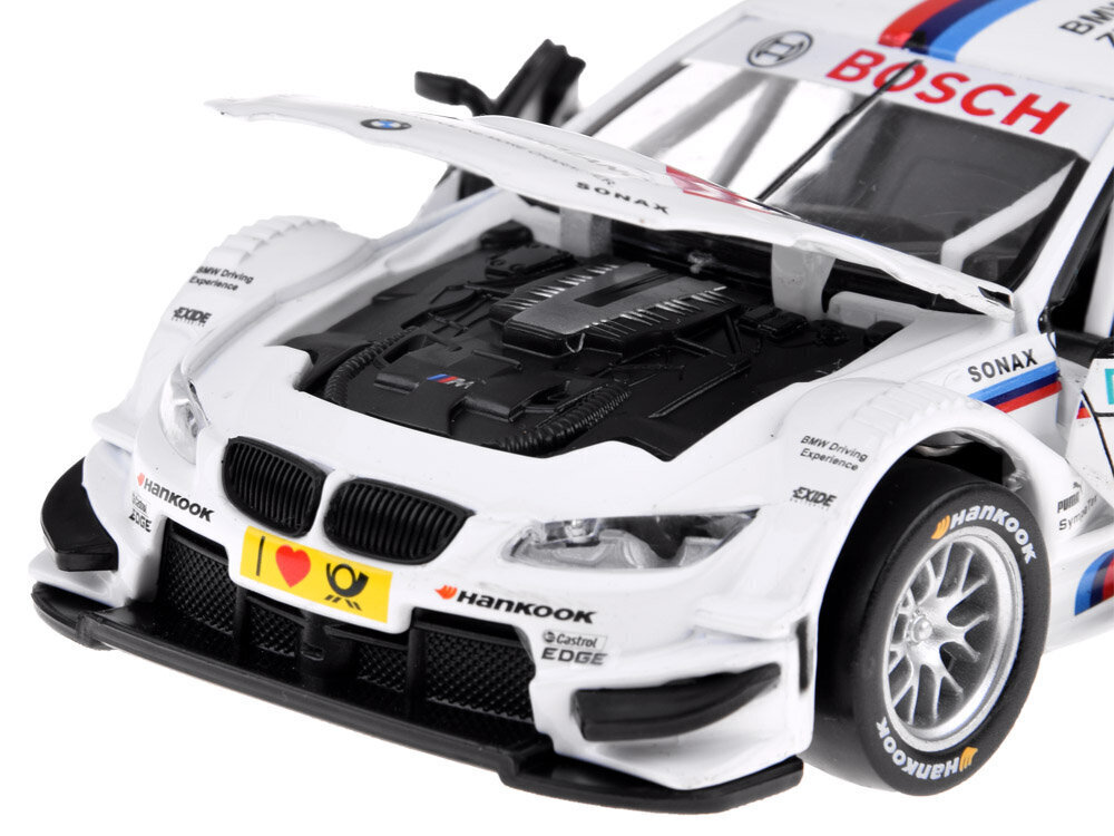 Metallist sportauto BMW M3 DTM, valge цена и информация | Mänguasjad poistele | hansapost.ee