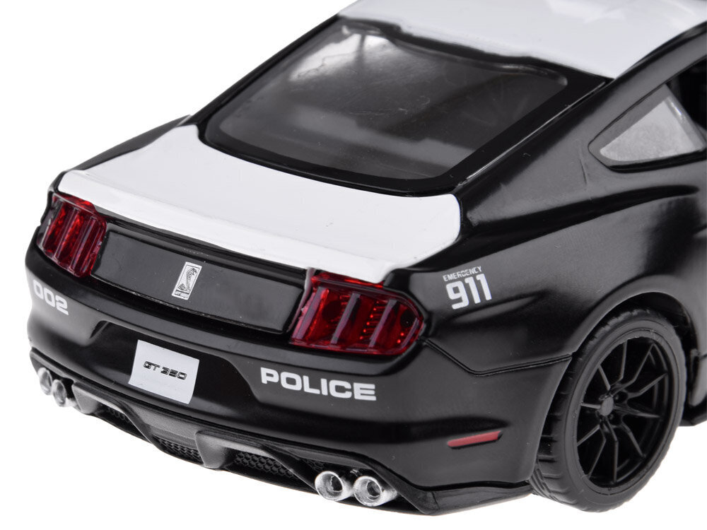 Metallist mängupolitseiauto MSZ Ford Mustang Shelby gt350, must цена и информация | Mänguasjad poistele | hansapost.ee