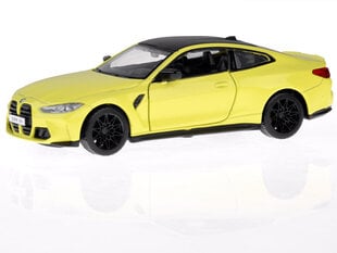 Metallist automudel BMW M4, kollane hind ja info | Mänguasjad poistele | hansapost.ee