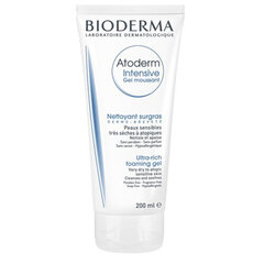 Vahutav geel - puhastusvahend Bioderma Atoderm Intensive, 200 ml price and information | Näopuhastusvahendid | hansapost.ee