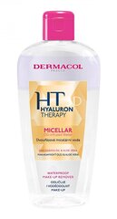 Kahefaasiline mitsellaarvesi Dermacol Hyaluron Therapy 3D 200 ml hind ja info | Näopuhastusvahendid | hansapost.ee