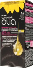 Стойкая краска для волос на масляной основе без аммиака Garnier Olia3.0 Very Dark Brown цена и информация | Краска для волос | hansapost.ee