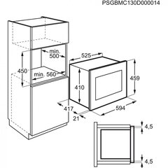 Electrolux KMFD264TEK цена и информация | Микроволновые печи | hansapost.ee