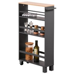 Köögiriiul Kesper, pruun/hall price and information | Kitchen furniture accessories | hansapost.ee