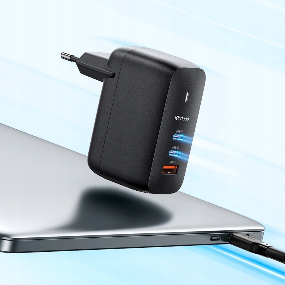 Universaalne laadija telefonile, sülearvutile Mcdodo GaN 3.0 kiirlaadija, USB-C, PD, USB-A, 65W, CH-8442 цена и информация | Laadijad mobiiltelefonidele | hansapost.ee