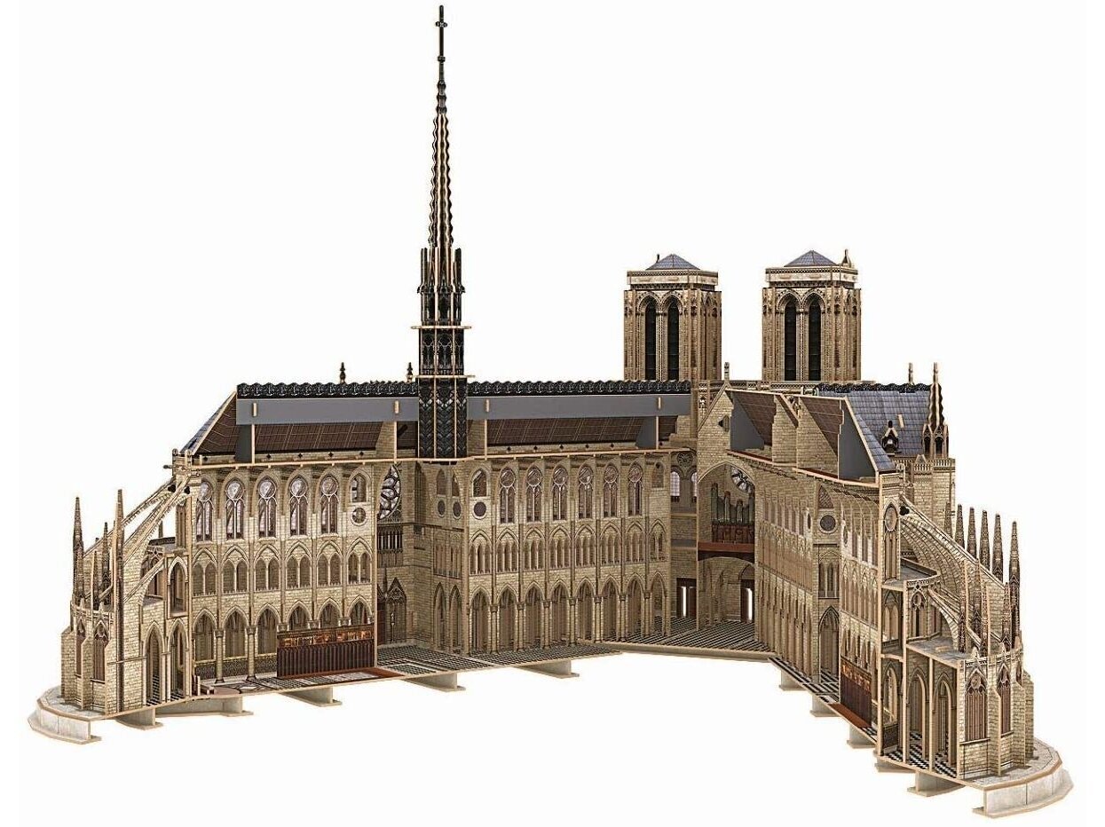 Revell - 3D Puzzle Notre Dame de Paris, 00190 hind ja info | Pusled lastele ja täiskasvanutele | hansapost.ee