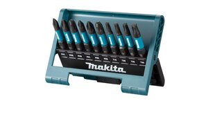 Набор головок Makita E-12011 Impact Black Bit-Set, 10 шт. цена и информация | Механические инструменты | hansapost.ee