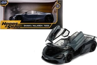 Dickie mänguauto Fast & Furious Shaws McLaren 720S 1/24 price and information | Toys for boys | hansapost.ee