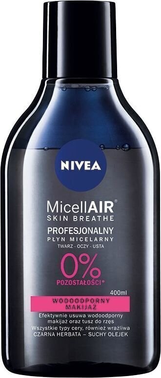 Kahefaasiline meigieemaldaja Nivea Micell Air Skin Breathe 400 ml hind ja info | Näopuhastusvahendid | hansapost.ee