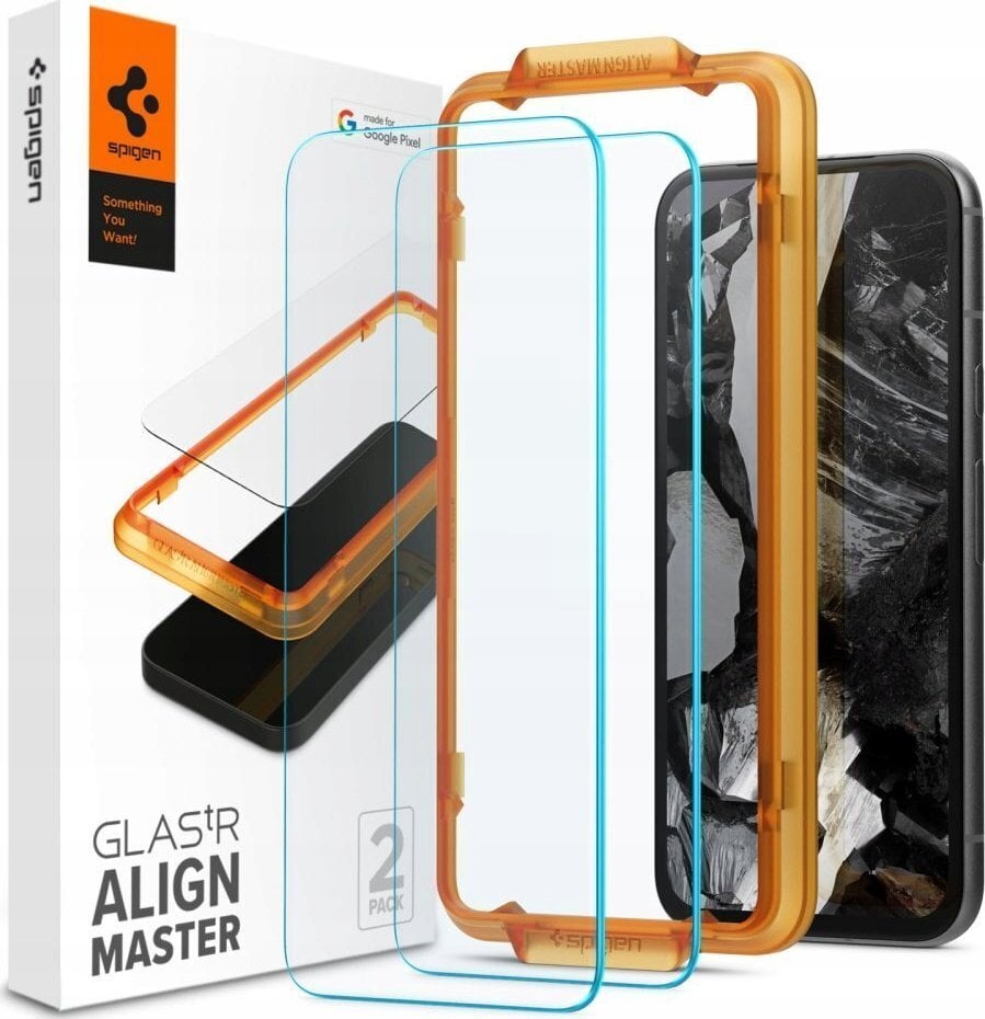 Glas Spigen Glas.tR AM 2-Pack Google Pixel 8a цена и информация | Ekraani kaitseklaasid ja kaitsekiled | hansapost.ee