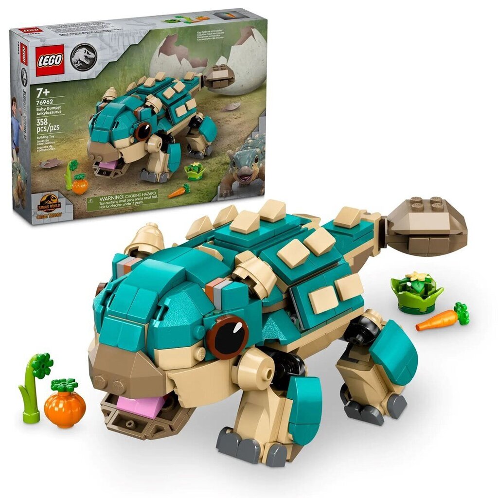 76962 LEGO® Jurassic World Väike ankülosaurus Bumpy цена и информация | Klotsid ja konstruktorid | hansapost.ee