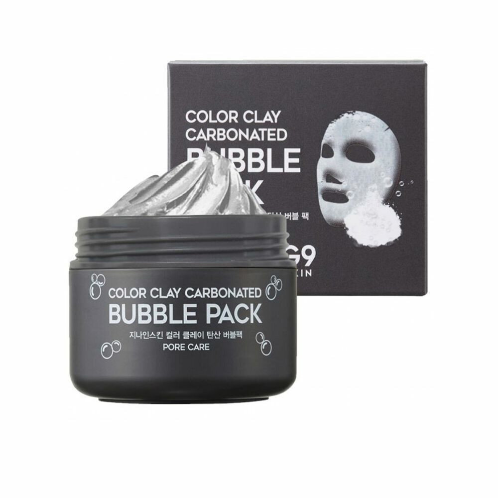 Pooripuhastusmask G9 Skin Bubble Pack Süsimust Savi (100 g) hind ja info | Näomaskid ja silmamaskid | hansapost.ee