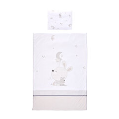 Voodipesukomplekt beebile Lorelli Little Rabbits Grey, 95x140 cm, 3-osaline hind ja info | Laste voodipesu | hansapost.ee