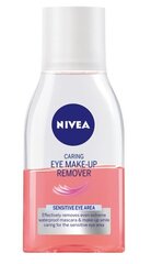 Средство для снятия макияжа с глаз Nivea Caring 125 мл цена и информация | Аппараты для ухода за лицом | hansapost.ee