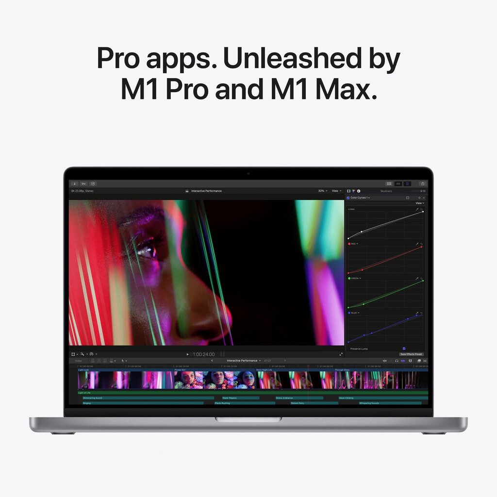 Apple MacBook Pro 16" M1 Pro 10C CPU, 16C GPU/16GB/512GB SSD/Space Grey/US English - Z14V0008B цена и информация | Sülearvutid | hansapost.ee