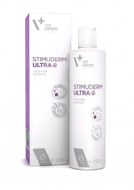 Šampoon pikakarvalistele koertele Vetexpert Stimuderm Ultra, 250 ml hind ja info | Karvahoolduseks | hansapost.ee