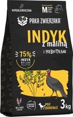 Paka Zwieraka Seventh Heaven keskmist tõugu koertele koos kalkuni ja vaarikatega, 3 kg price and information | Dry dog food and crisps | hansapost.ee