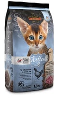 Leonardo Kitten GrainFree noortele kassipoegadele koos kodulindudega, 1,8 kg hind ja info | Kassi kuivtoit ja kassikrõbinad | hansapost.ee