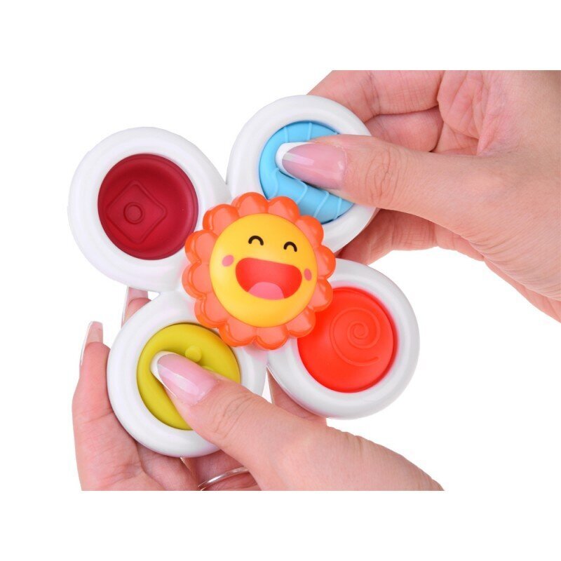 Sensoorne vannimänguasi Fidget Spinner koos iminapaga Jokomisiada, 3 tk ZA5340 цена и информация | Beebide mänguasjad | hansapost.ee