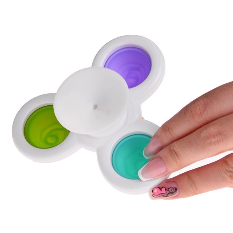 Sensoorne vannimänguasi Fidget Spinner koos iminapaga Jokomisiada, 3 tk ZA5340 hind ja info | Beebide mänguasjad | hansapost.ee