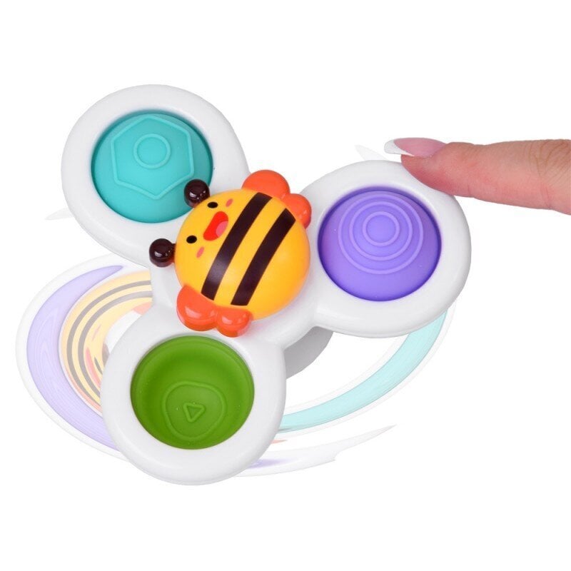 Sensoorne vannimänguasi Fidget Spinner koos iminapaga Jokomisiada, 3 tk ZA5340 hind ja info | Beebide mänguasjad | hansapost.ee