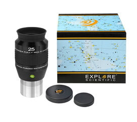 EXPLORE SCIENTIFIC 100° 25 mm (2 tolli) okulaar hind ja info | Mikroskoobid ja teleskoobid | hansapost.ee