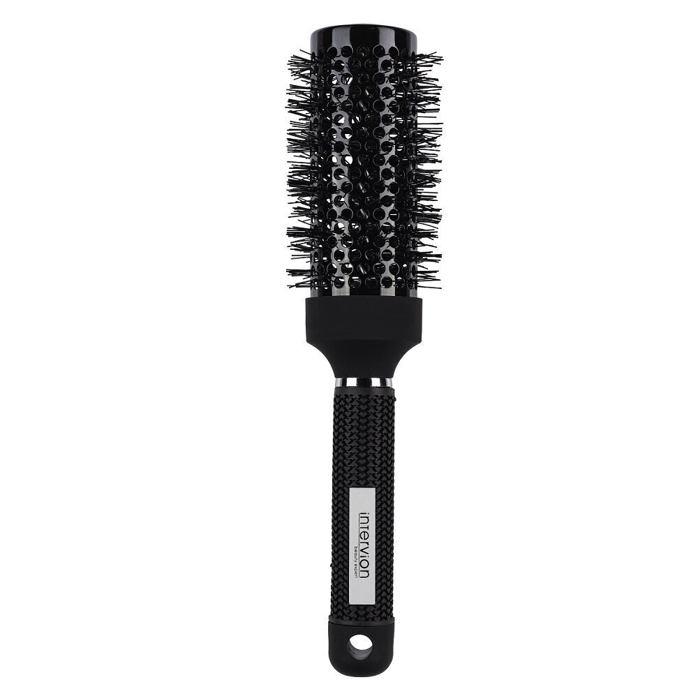 Juuksehari Black Label Ceramic Hair Brush Intervion, 45 mm hind ja info | Kammid, juukseharjad ja juuksuri käärid | hansapost.ee