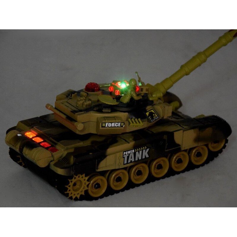 Raadio teel juhitav tank RC War Tank, pruun hind ja info | Mänguasjad poistele | hansapost.ee