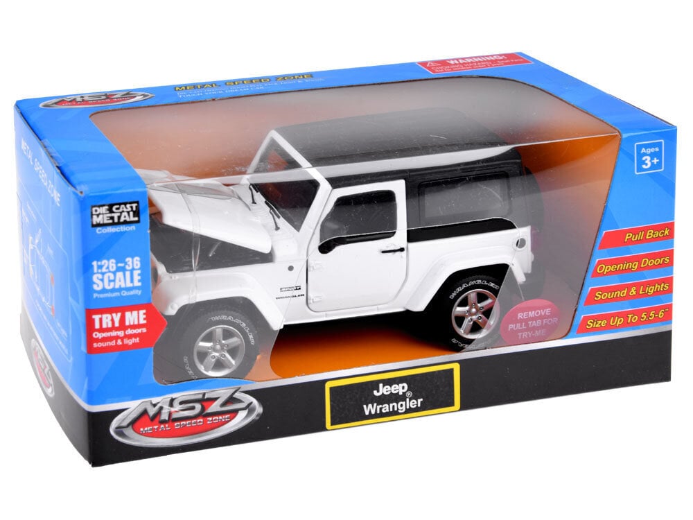 Automaastur Jeep Wranglerile 1:32 ZA3751 цена и информация | Mänguasjad poistele | hansapost.ee