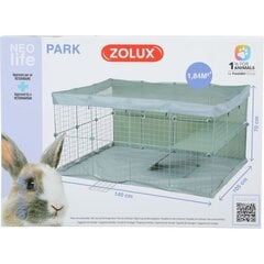 Вольер для грызунов Zolux Neolife Neopark, 140x105x70 см, зеленый цена и информация | Клетки и аксессуары для грызунов | hansapost.ee