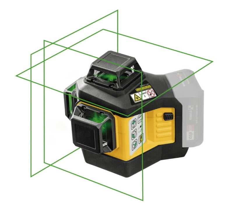 Lasernivoo Stabila LAX 600 G, 3x360° rohelised jooned, 1x 2Ah hind ja info | Käsitööriistad | hansapost.ee