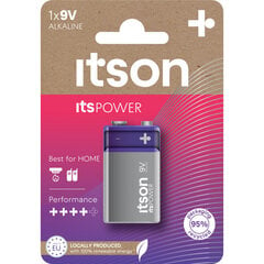 itson itsPOWER patarei Alkaline 6LR61IPO/1CP 9V hind ja info | Patareid | hansapost.ee