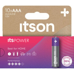 itson itsPOWER patarei Alkaline LR03IPO/10HH hind ja info | Patareid | hansapost.ee