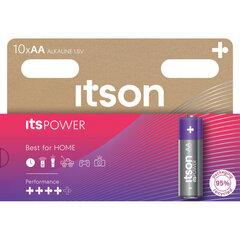 Элементы itson itsPOWER Alkaline LR6IPO/10HH цена и информация | Батареи | hansapost.ee