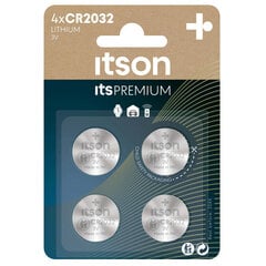 itson itsPREMIUM patarei CR2032IT/4BP hind ja info | Patareid | hansapost.ee