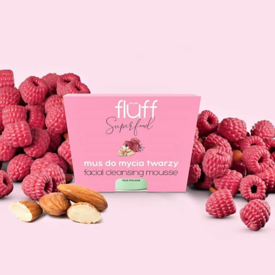 Puhastav näovaht Fluff Raspberries with Almonds 50 ml hind ja info | Näopuhastusvahendid | hansapost.ee