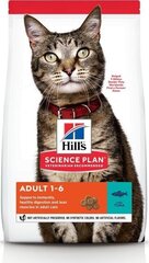 Hill's Science Plan Adult 1-6 tuunikalaga, 10 kg hind ja info | Kassi kuivtoit ja kassikrõbinad | hansapost.ee