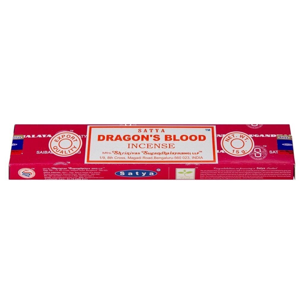 Viirukipulgad Satya Dragon's Blood, 15 g hind ja info | Lõhnapulgad ja kodulõhnastajad | hansapost.ee