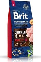 Brit Premium By Nature kanaga, 3kg hind ja info | Koerte kuivtoit ja krõbinad | hansapost.ee