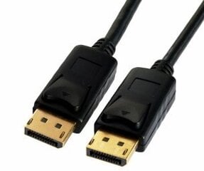 Brackton DisplayPort Male - DisplayPort Male 3m Black 4K цена и информация | Кабели и провода | hansapost.ee