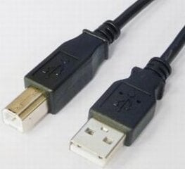 Kabelis Brackton USB Male - USB Male B 1.8m Black price and information | Wires and cables | hansapost.ee