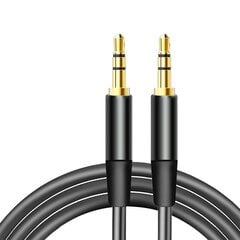 Аудиокабель Maxlife jack 3.5 mm - jack 3.5 mm 1m черный цена и информация | Кабели и провода | hansapost.ee