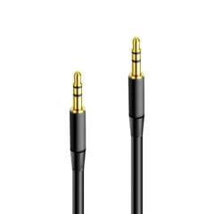 Аудиокабель Maxlife jack 3.5 mm - jack 3.5 mm 1m черный цена и информация | Кабели и провода | hansapost.ee