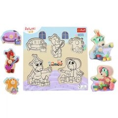 Puidust puzzle Trefliki Bobaski ja Teddy Bear 5 osa hind ja info | Arendavad laste mänguasjad | hansapost.ee