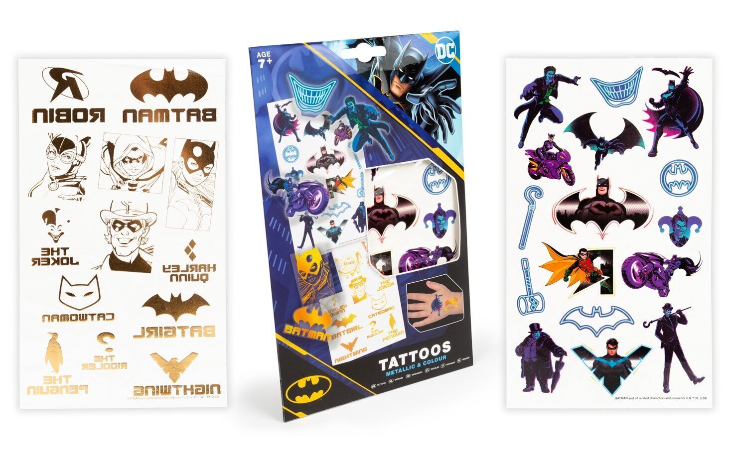 Tätoveeringute komplekt RMS Batman Tattoos 62-0303 37153 цена и информация | Mänguasjad tüdrukutele | hansapost.ee