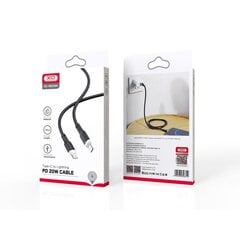 XO cable NB208A PD USB-C - Lightning 1,0 м 20 Вт black цена и информация | Borofone 43757-uniw | hansapost.ee