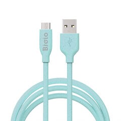 Bioio cable USB - microUSB 1,0 m 2,4A blue цена и информация | Кабели для телефонов | hansapost.ee