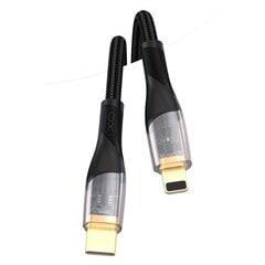 XO Clear cable NB-Q223A USB-C - Lightning 1,0 m 27W black цена и информация | Кабели для телефонов | hansapost.ee