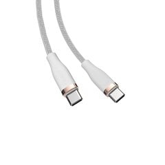 Devia cable Star PD USB-C – USB-C 1,5 m 60W 3A white цена и информация | Borofone 43757-uniw | hansapost.ee