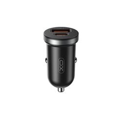 XO car charger CC56 PD 30W QC 1x USB 1x USB-C black цена и информация | Зарядные устройства для телефонов | hansapost.ee